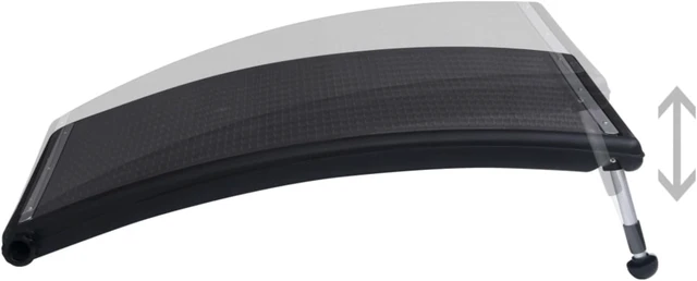 Alt view image 6 of 11 - vidaXL Curved Pool Solar Heating Panels 2 pcs 43.3"x25.6"
