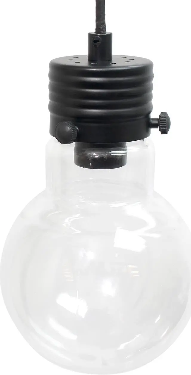 Alt view image 5 of 8 - Lalia Home Black Matte 1 Light Beacon Floor Lamp with Clear glass shade