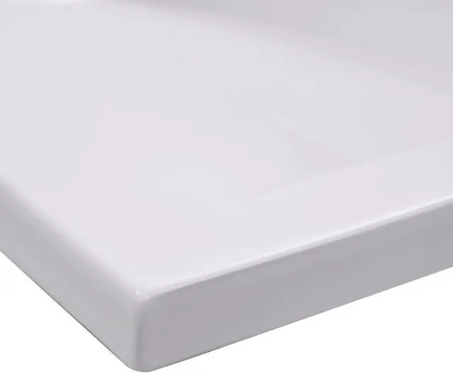 Alt view image 11 of 18 - vidaXL Wash Basin Built-in Basin Vanity Sink Small Basin Bath Sink Ceramic White