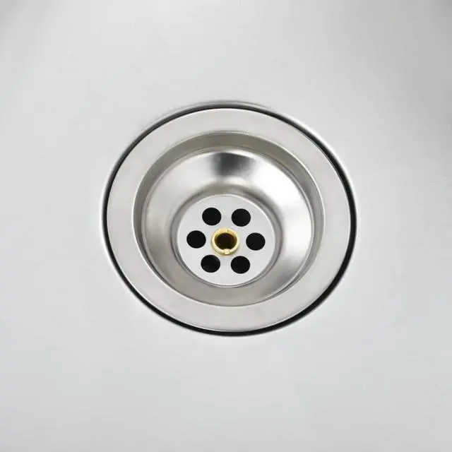 Alt view image 8 of 17 - vidaXL Kitchen Sink Undermount Sink with Strainer Stainless Steel Sink Square