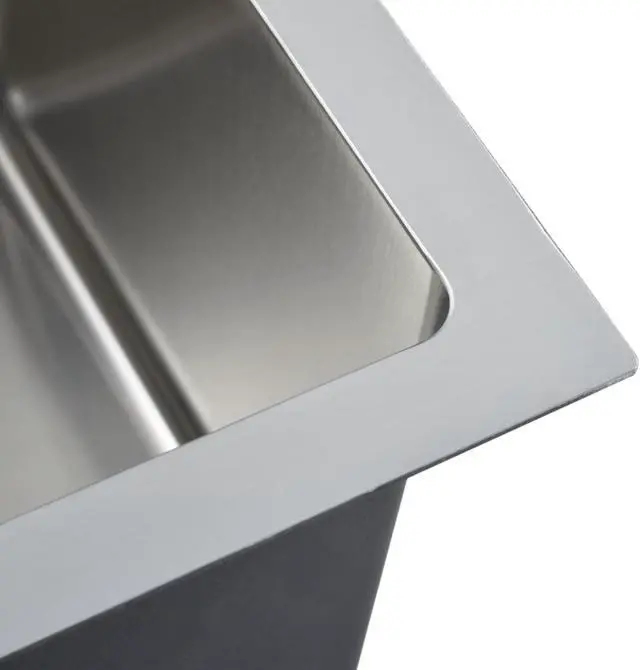 Alt view image 11 of 17 - vidaXL Kitchen Sink Undermount Sink with Strainer Stainless Steel Sink Square