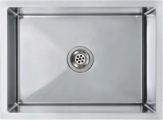 Alt view image 7 of 16 - vidaXL Handmade Kitchen Sink Stainless Steel Under-Mount Sink Basin Furniture