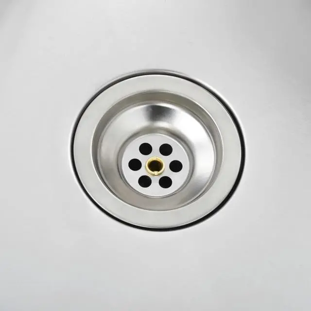 Alt view image 8 of 16 - vidaXL Handmade Kitchen Sink Stainless Steel Under-Mount Sink Basin Furniture