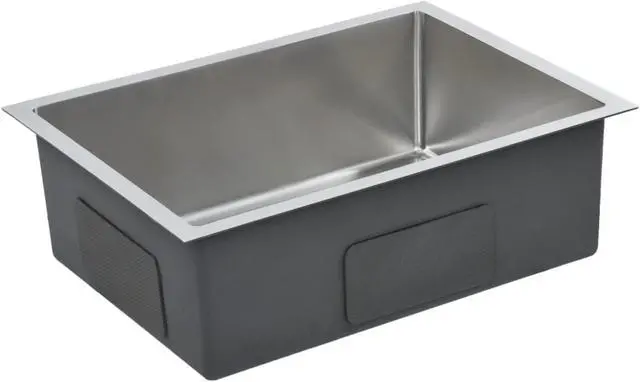 Alt view image 9 of 16 - vidaXL Handmade Kitchen Sink Stainless Steel Under-Mount Sink Basin Furniture
