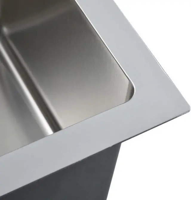 Alt view image 11 of 16 - vidaXL Handmade Kitchen Sink Stainless Steel Under-Mount Sink Basin Furniture