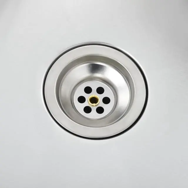 Alt view image 12 of 17 - vidaXL Kitchen Sink Undermount Sink with Strainer Stainless Steel Sink Square