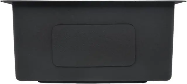 Alt view image 11 of 19 - vidaXL Kitchen Sink Undermount Sink with Strainer Black Stainless Steel Sink