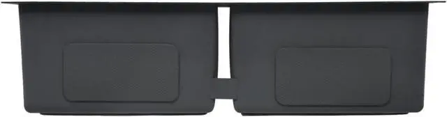 Alt view image 11 of 12 - vidaXL Kitchen Sink Undermount Sink with Strainer Black Stainless Steel Sink