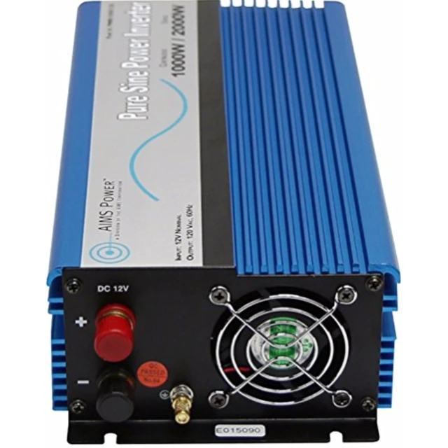 Alt view image 4 of 6 - Aims Power PWRI100012S 1000 Watt Pure Sine Power Inverter. Free remote.