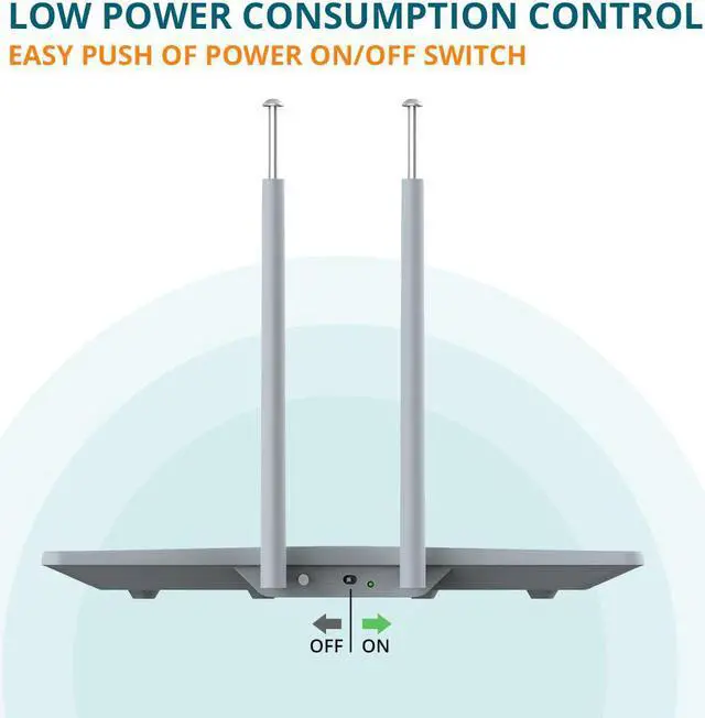 Alt view image 4 of 7 - Antop AT-221BV Aero + Amplified Indoor HDTV Antenna, 65 mile range in diameter, Titanium