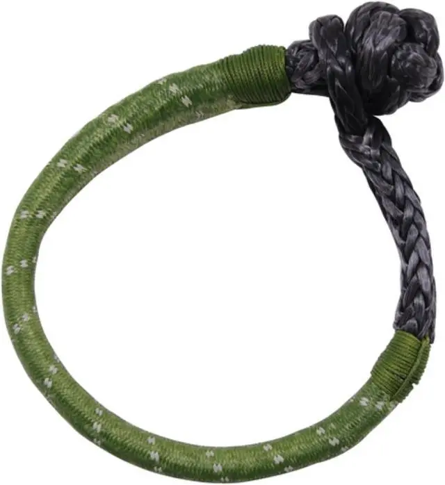 Main image of AR Rope Shackle 10mm 30K BS 8 Inch Diameter Loop Reflective Bulldog Winch