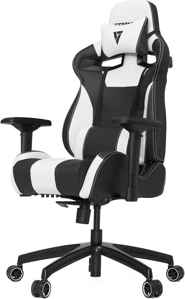 Alt view image 9 of 12 - Vertagear S-Line SL4000 Racing Series Gaming Office Chair - Black/White (Rev. 2)