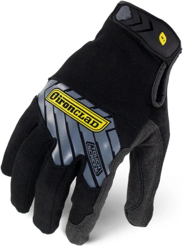Alt view image 3 of 4 - IRONCLAD IEX-MPG-04-L Mechanics Touchscreen Gloves, L, Black/Silver, Single