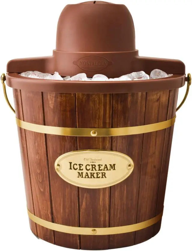 Alt view image 10 of 11 - Nostalgia Old Fashioned Ice Cream Maker ICMW400