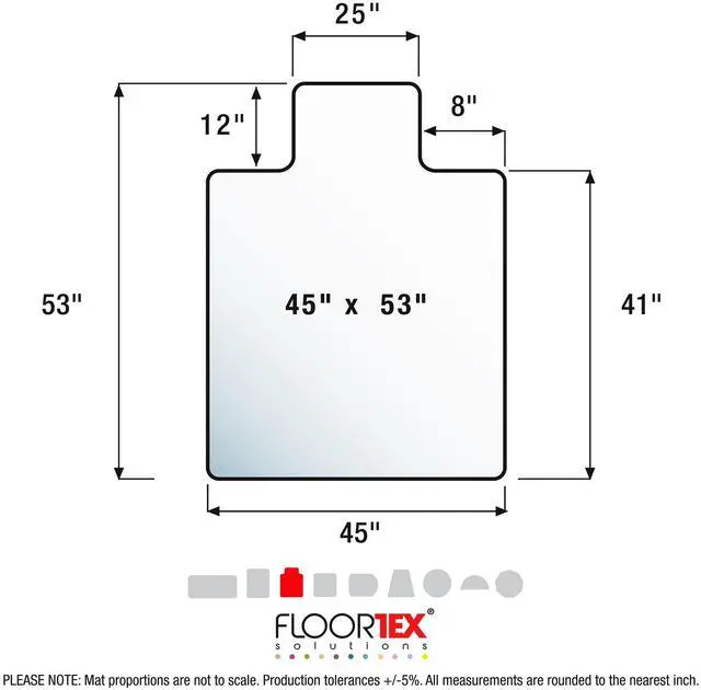 Alt view image 13 of 20 - Floortex Advantagemat Black Vinyl Lipped Black PVC Chair Mat for Carpets - 45" x 53"