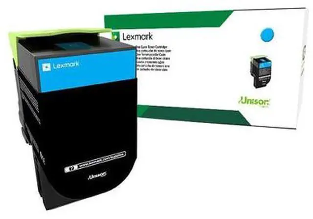 Alt view image 5 of 14 - Lexmark (701C) Cyan Return Program Toner Cartridge (1 000 Yield) 70C10C0