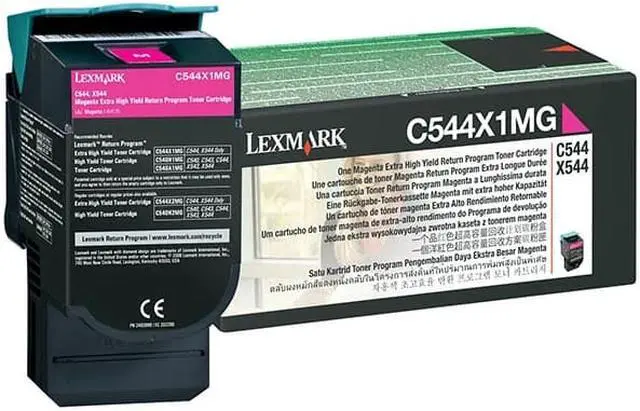 Alt view image 2 of 7 - Lexmark Lexc544X1Mg Lexmark Br X544N - 1-Xhi Rtn Prog Magenta