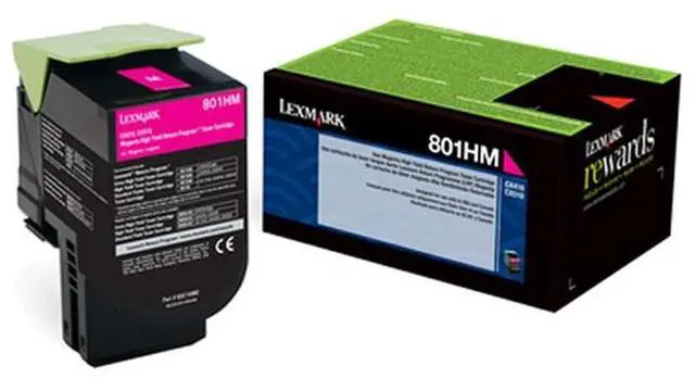 Alt view image 6 of 8 - Lexmark 80C0HMG High Yield Return Program Toner Cartridge - Magenta
