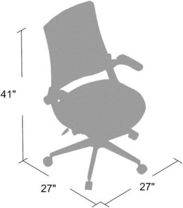 Alt view image 5 of 7 - Boss Mesh Back, Flip Arm Task Chair