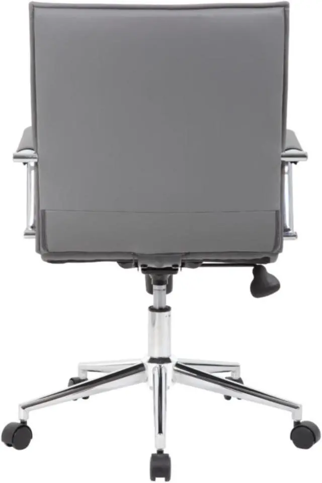 Alt view image 6 of 8 - Boss Grey Vinyl Hospitality Chair