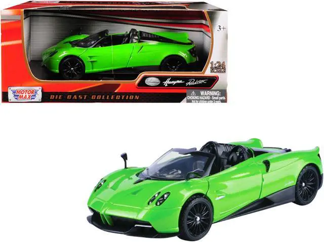 Alt view image 4 of 6 - Motormax 79354gr 1 by 24 Scale Diecast for Pagani Huayra Model Car, Roadster Green