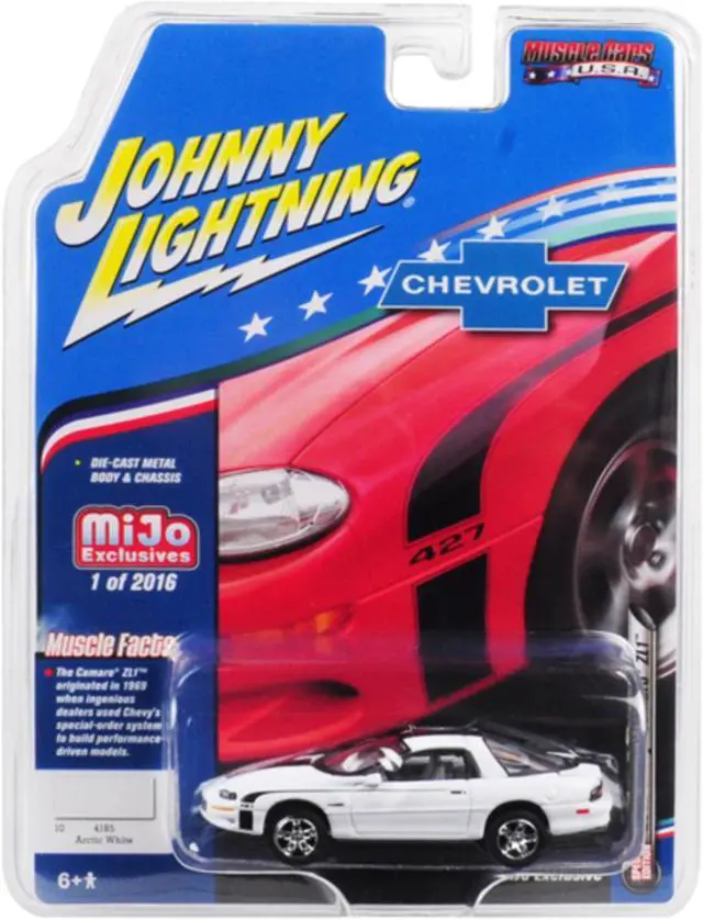 Alt view image 2 of 4 - 2002 Chevrolet Camaro ZL1 427 White Muscle Cars USA Limited Edition to 2016 pieces Worldwide 1/64 Diecast Model Car by Johnny Lightning JLCP7139
