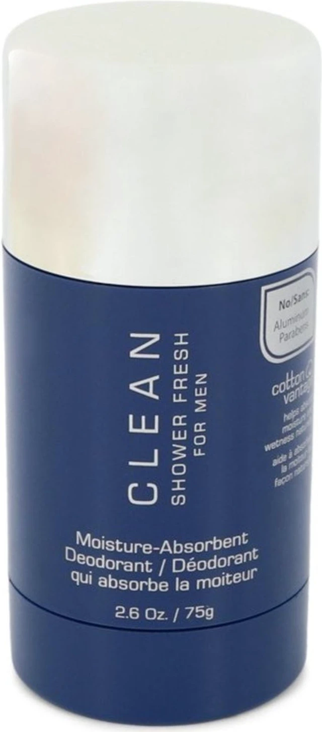 Alt view image 7 of 7 - Clean Clean Shower Fresh For Men Moisture-Absorbent Deodorant Stick 75g/2.6oz
