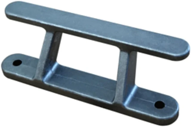 Main image of Dock Edge Angled Aluminum Rail Cleat - 8 inch Angled Rail Cleat