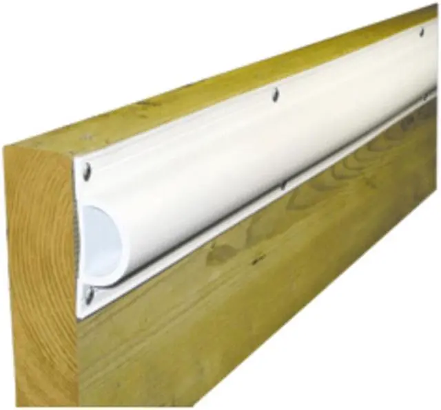 Alt view image 5 of 7 - Dock Edge Standard "D" PVC Profile 16ft Roll-White - 1190-F