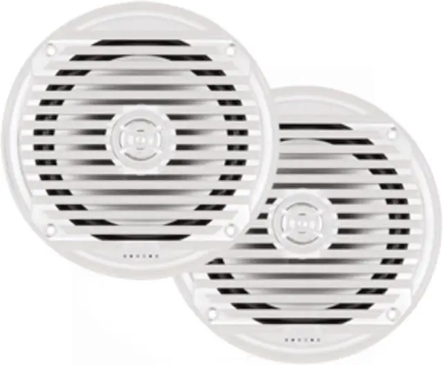 Alt view image 4 of 8 - Jensen MS6007WR 6.5 coaxial Marine Speakers, 60 Watts, White, Sold as Pair