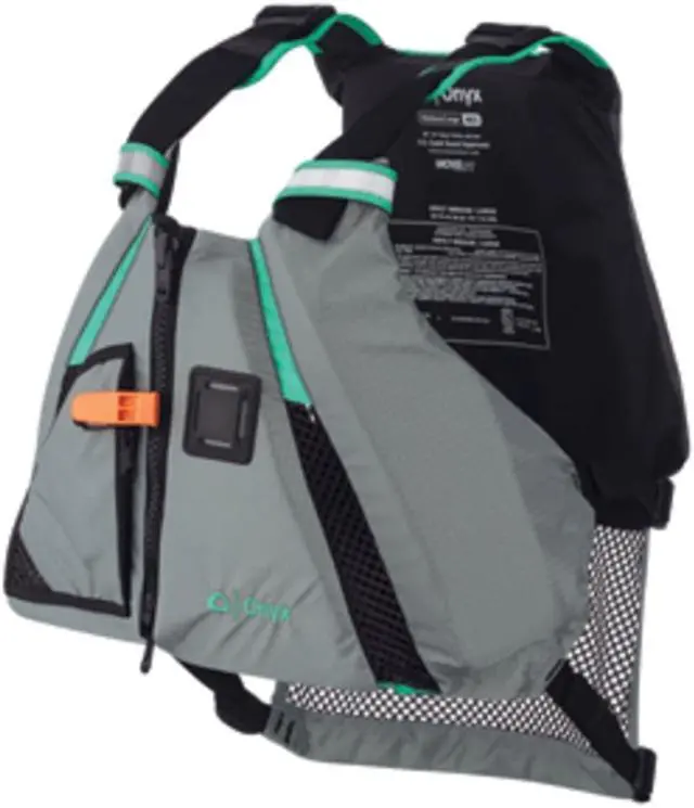 Alt view image 6 of 8 - ONYX MOVEMENT DYNAMIC PADDLE SPORTS LIFE VEST M/L AQUA