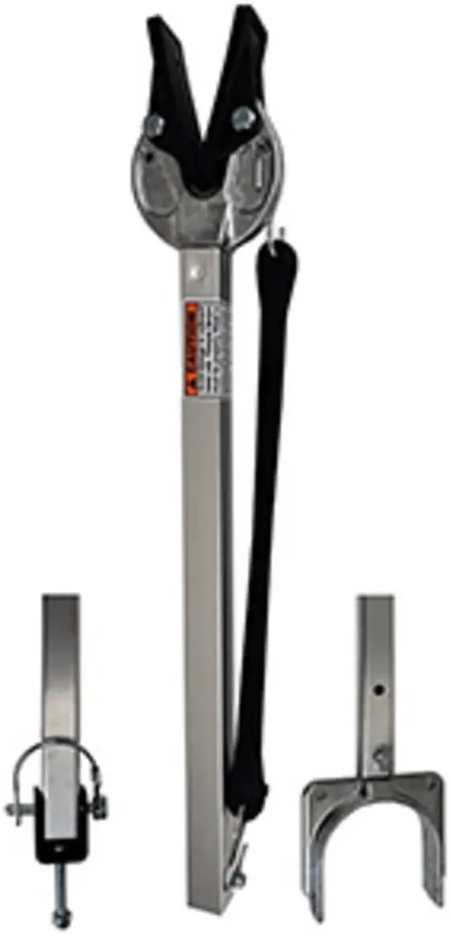 Alt view image 5 of 11 - attwood corporation sp400rb 23"35" composite head transom saver with roller and bolt bracket