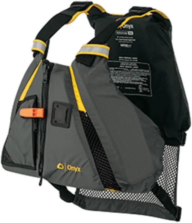 Alt view image 4 of 10 - Onyx Movement Dynamic Paddle Sports Vest - Extra Small and Small Movement Dynamic Paddle Sports Vest - Yellowith Grey - Extra Small and Small