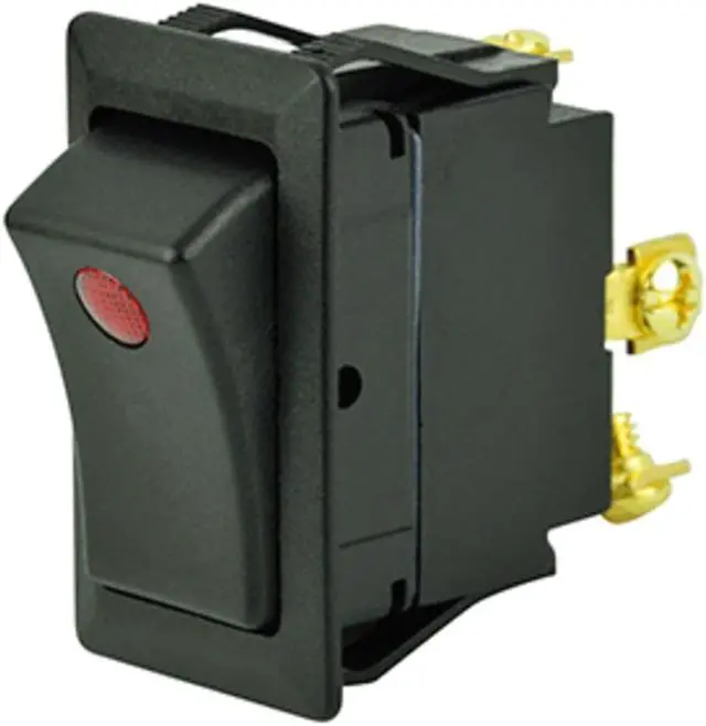Alt view image 5 of 7 - BEP SPST Rocker Switch - 1-LED - 12V - ON/OFF