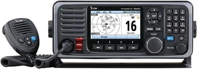 Alt view image 5 of 6 - Icom M605 Fixed Mount 25W Vhf W/Color Display, Ais & Rear Mic Connector  Channels - Available = None ; Dsc Class = None