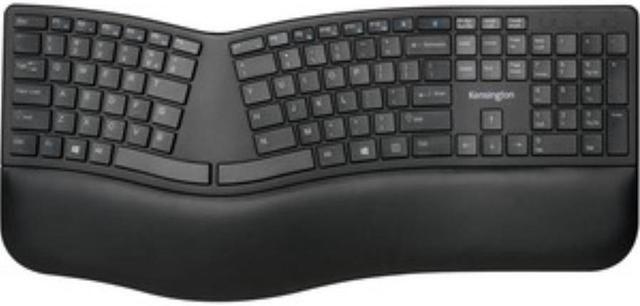 Alt view image 10 of 20 - Kensington Pro Fit Ergo Wireless Keyboard-Black K75401US