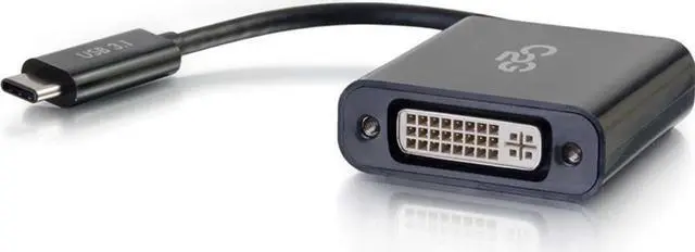 Alt view image 11 of 19 - USB-C TO DVI ADAPTER BLACK*