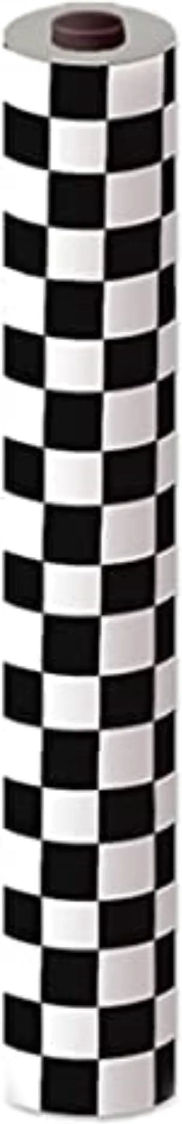 Alt view image 2 of 2 - Beistle 40" x 100' Checkered Table Roll Black/White (50939-BKW)