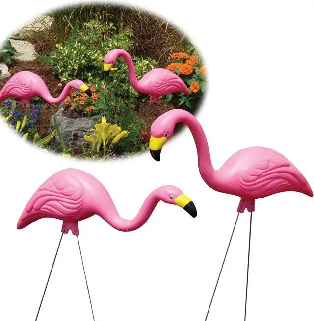 Alt view image 3 of 9 - Bloem Patio Lawn Pink Flamingo, 2 Per Pack
