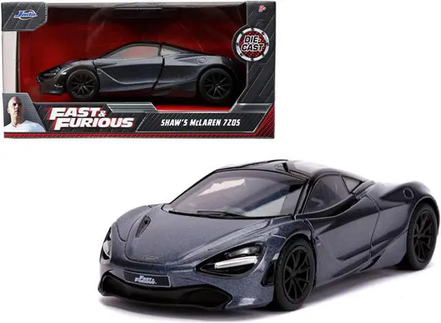 Alt view image 3 of 9 - Shaw's McLaren 720S RHD (Right Hand Drive) Metallic Gray "Fast & Furious Presents: Hobbs & Shaw" (2019) Movie 1/32 Diecast Model Car by Jada