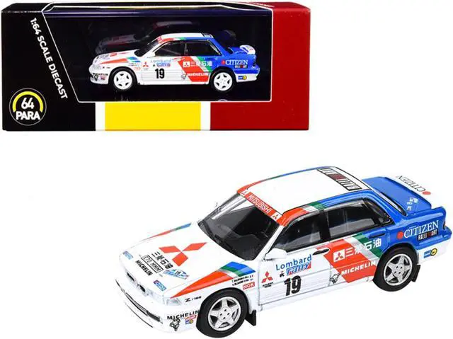 Alt view image 2 of 5 - Mitsubishi Galant VR-4 #19 T. Salonen - V. Silander Lombard RAC Rally (1989) 1/64 Diecast Model Car by Paragon