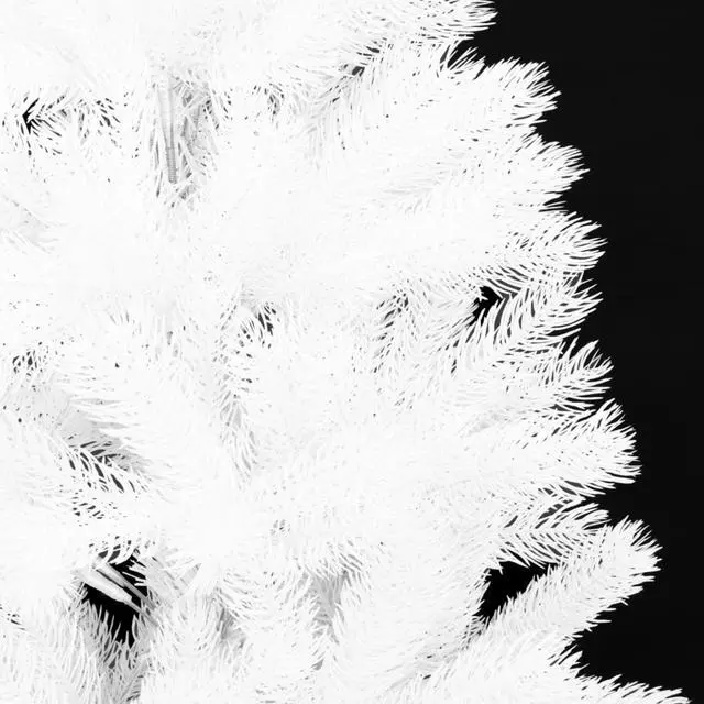 Alt view image 3 of 13 - vidaXL Artificial Christmas Tree with LEDs&Ball Set White 47.2"