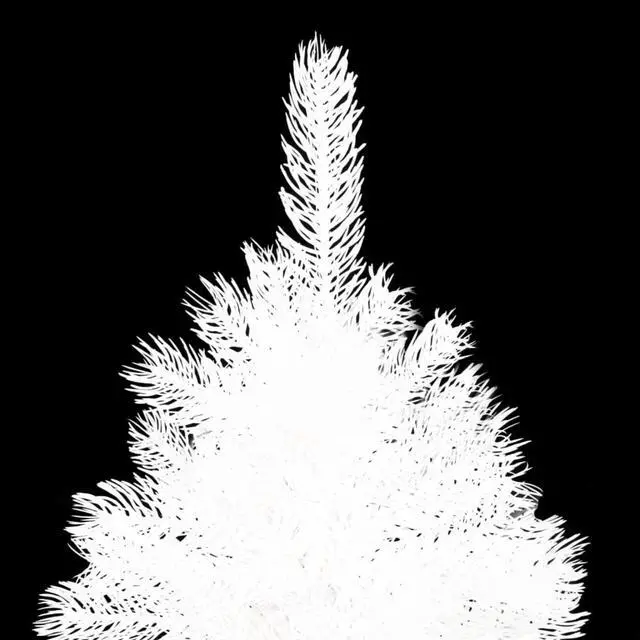 Alt view image 4 of 13 - vidaXL Artificial Christmas Tree with LEDs&Ball Set White 47.2"
