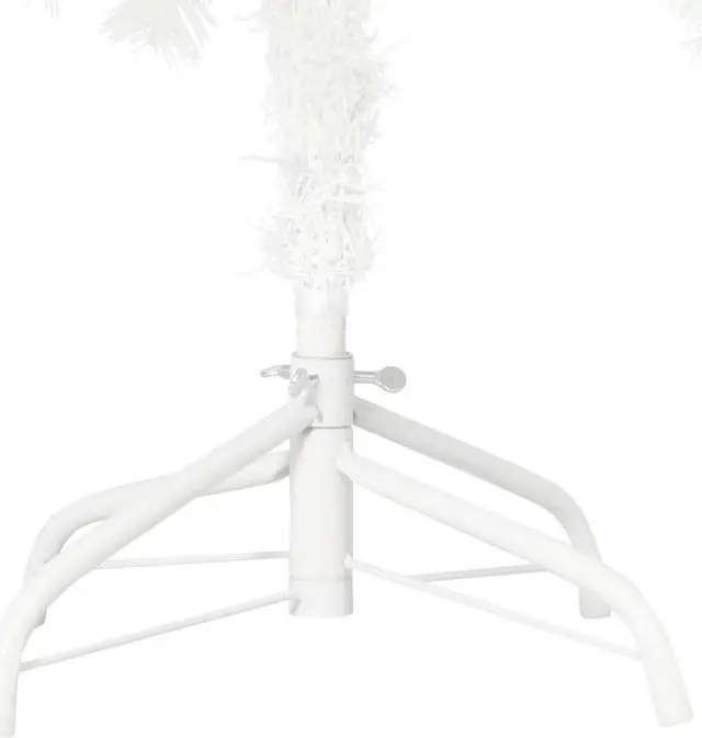 Alt view image 5 of 13 - vidaXL Artificial Christmas Tree with LEDs&Ball Set White 47.2"