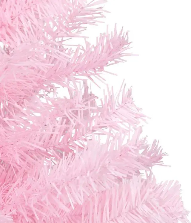 Alt view image 6 of 15 - vidaXL Christmas Tree Decoration Artificial Xmas Tree with Stand Pink PVC