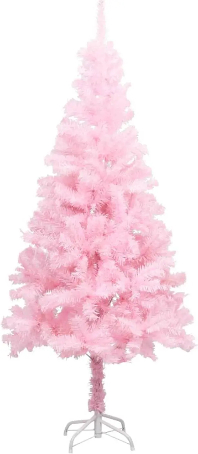 Alt view image 4 of 15 - vidaXL Christmas Tree Decoration Artificial Xmas Tree with Stand Pink PVC