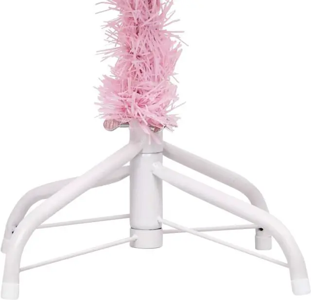 Alt view image 7 of 15 - vidaXL Christmas Tree Decoration Artificial Xmas Tree with Stand Pink PVC