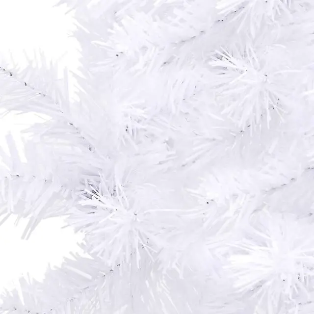 Alt view image 11 of 12 - vidaXL Christmas Tree Decoration Corner Artificial Tree with Stand White PVC