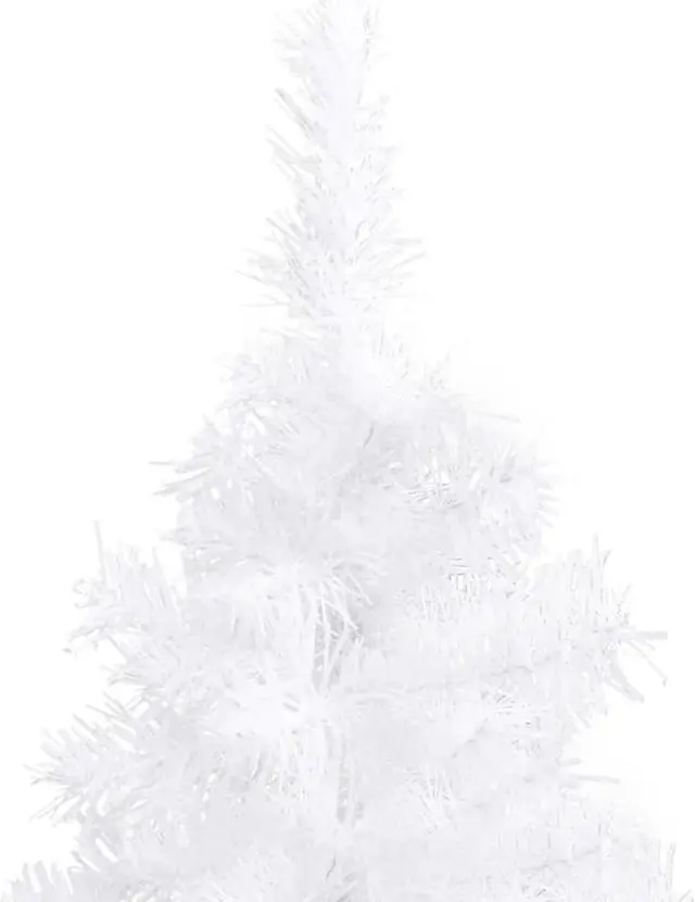 Alt view image 12 of 12 - vidaXL Christmas Tree Decoration Corner Artificial Tree with Stand White PVC