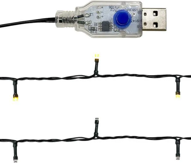 Alt view image 13 of 13 - vidaXL Christmas Garland Decoration Artificial Garland with LED Lights Blue